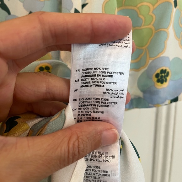 Sandro Rikka floral dress size 38 like new - Picture 7 of 7